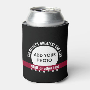 Greatest DAD Custom Photo Grunge Stars A05 Can Cooler