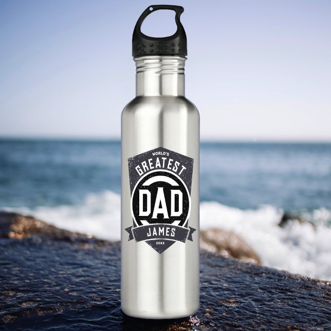 Greatest Dad Ever Modern Father's Day Gift 710 Ml Water Bottle (Creator Uploaded)