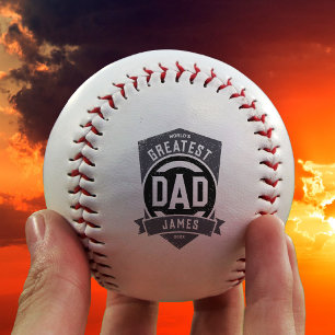 Greatest Dad Ever Modern Father's Day Gift Baseball