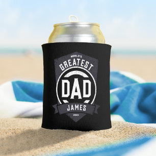 Greatest Dad Ever Modern Father's Day Gift Can Cooler