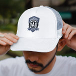 Greatest Dad Ever Modern Father's Day Gift Trucker Hat<br><div class="desc">World's greatest dad ever modern typography design in grey,  black and white,  bold and simple,  great custom gift for dad on father's day,  birthday,  etc.  
Custom it with your own words and colour.</div>