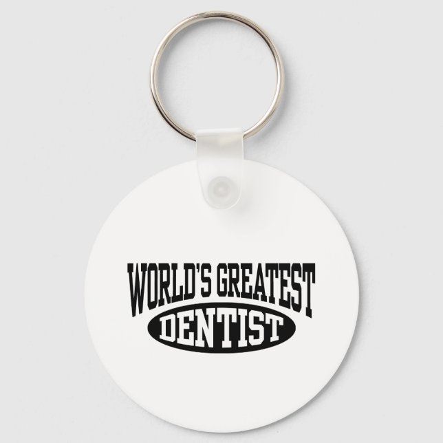 Greatest Dentist Keychain (Front)