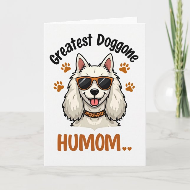 Greatest Dog Mum Illustration Card (Front)