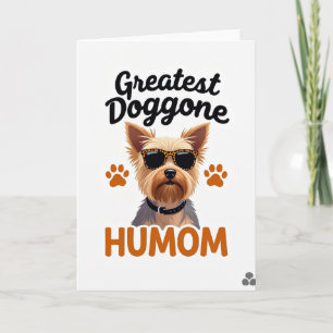 Greatest Doggone Humom Pet Card