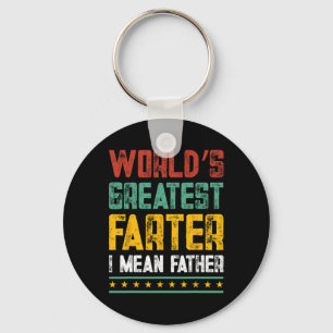 Greatest Farter I Mean Father Fathers Day Dad Funn Key Ring