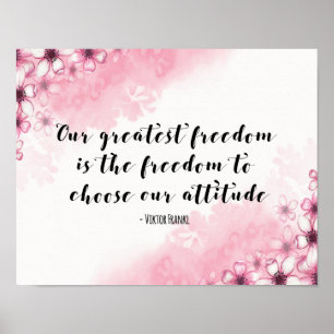 Greatest Freedom Quote Art print
