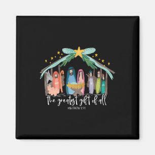 Greatest Gift Of All Jesus Christmas Christian Men Magnet
