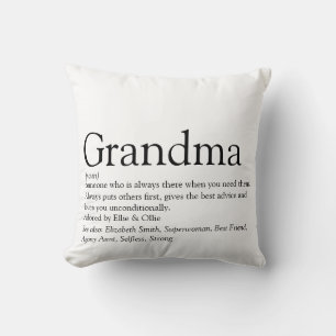 Greatest Grandma Grandmother Definition Photo Cushion