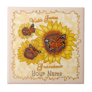 Greatest Grandma Sunflower  Tile