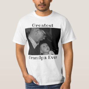 Greatest Grandpa Ever Family photo Create Your Own T-Shirt