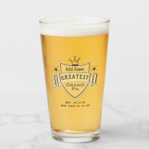 GREATEST GRANDPA - Personalised BEER PINT GLASS