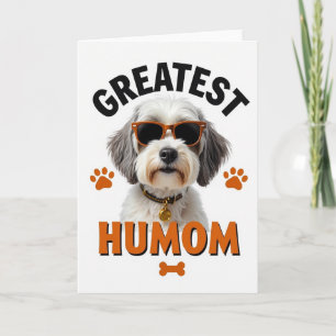 Greatest Humom Dog Portrait Card