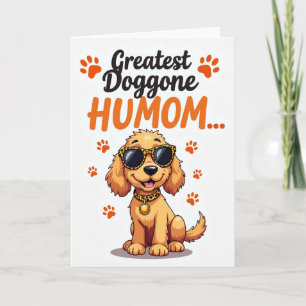 Greatest Humom Puppy Art Card