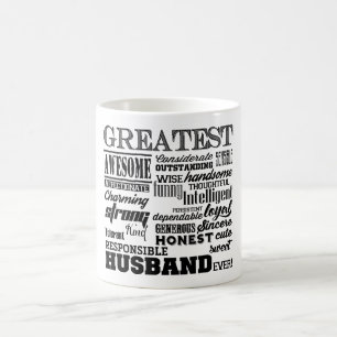 Greatest Husband ever sweet personalised Coffee Mug
