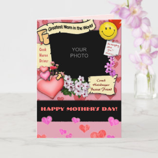 Greatest Mum Ever customisable PhotoCard Card