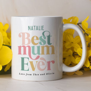 Greatest Mum multi photo elegant stylish Coffee Mug