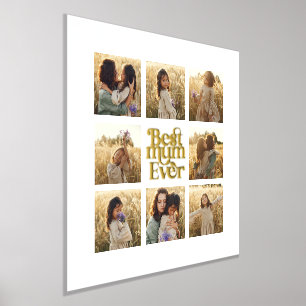 Greatest Mum multi photo elegant stylish Foil Prints