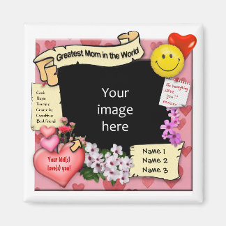 Greatest Mum Photo-Gift Magnet