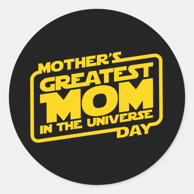 Greatest Mum - Small, Classic Round Sticker (Front)