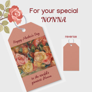 "Greatest Nonna" Italian Grandma Mother's Day Gift Tags