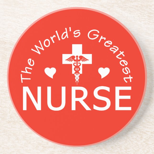 Greatest Nurse coaster (Front)