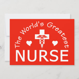 Greatest Nurse invitation, customise Invitation
