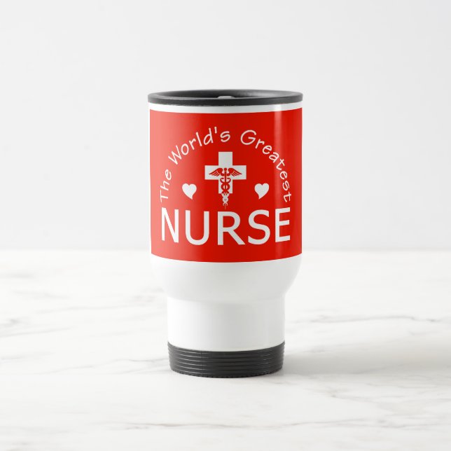 Greatest Nurse mug - choose style & colour (Center)