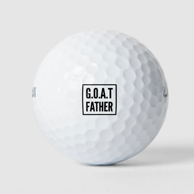 Greatest of all time father - GOAT Golf Balls (Front)