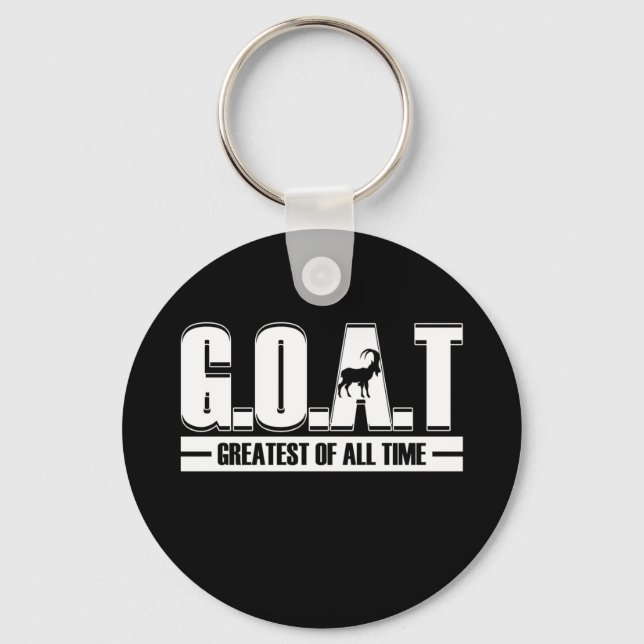 Greatest Of All Time G O A T Key Ring (Front)