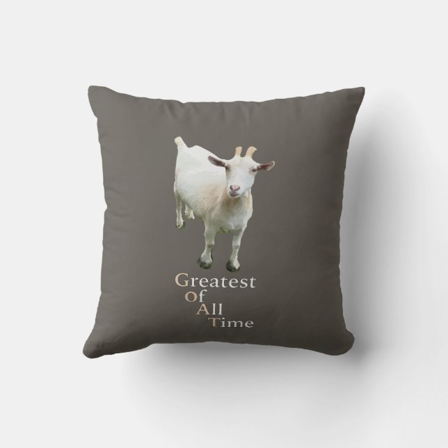 Greatest of all time Goat Cushion (Back)