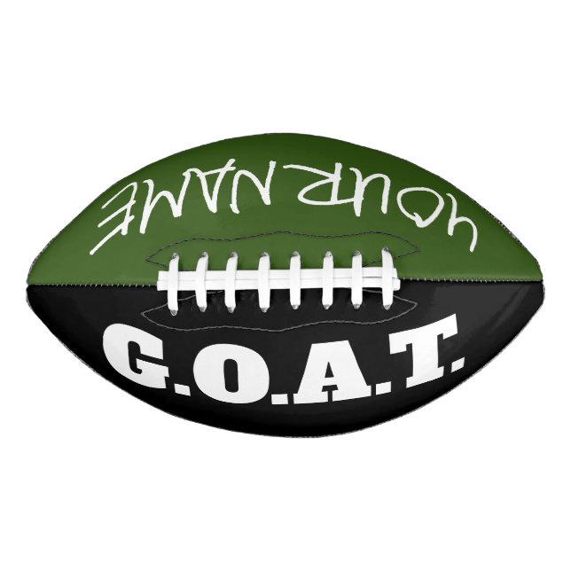 Greatest Of All Time GOAT football player gift American Football (Front)