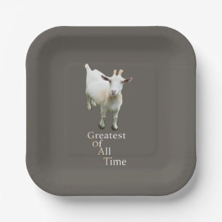 Greatest of all time Goat Paper Plate