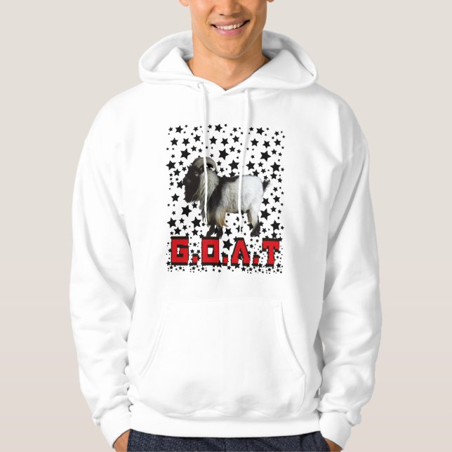 GREATEST OF ALL TIME GOAT RED HOODIE (Front)