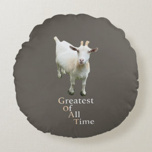 Greatest of all time Goat Round Cushion
