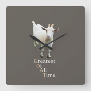 Greatest of all time Goat Square Wall Clock