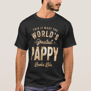 Greatest Pappy Looks Like - Funny Grandpa T-Shirt