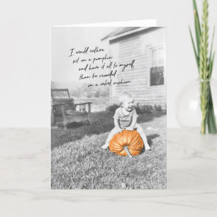 GREATEST PUMPKIN Greeting Card