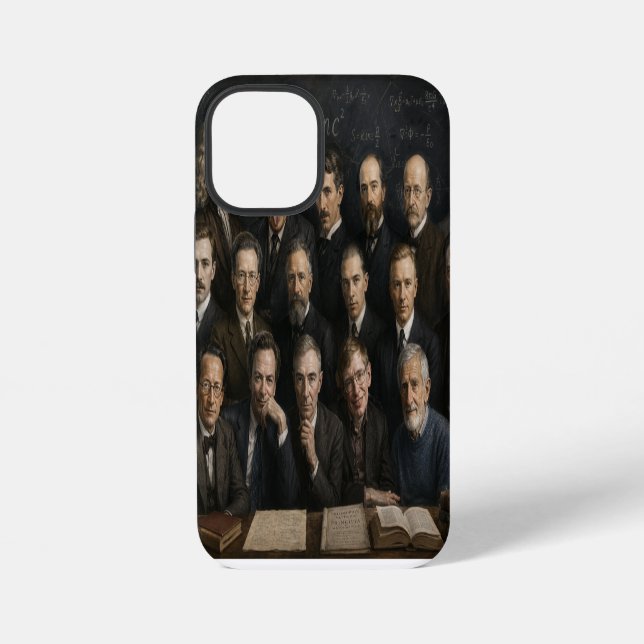 Greatest Scientists Collage Mouse Pad | Einstein,  iPhone Case (Back)