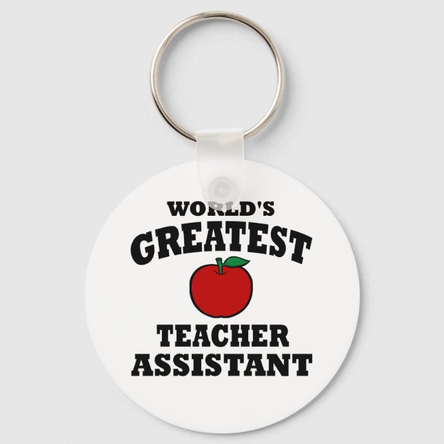 Greatest Teacher Assistant Key Ring (Front)