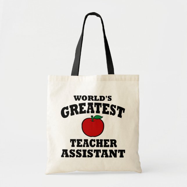 Greatest Teacher Assistant Tote Bag (Front)
