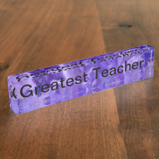 Greatest Teacher Nameplate