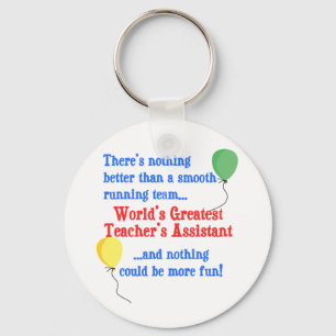 Greatest Teacher's Assistant Key Ring