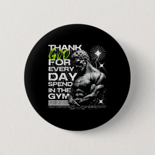 Greatful Gym Brother Uni-adults Gym 6 Cm Round Badge