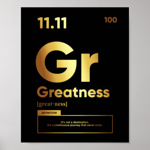 Greatness Definition   Motivational Poster