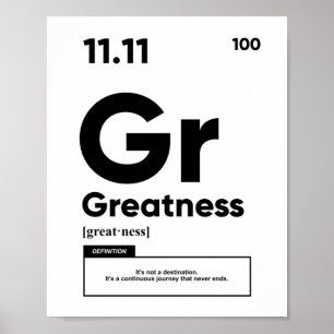 Greatness Definition   Motivational Poster