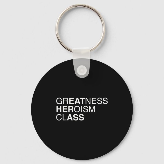 Greatness Heroism Cl Eat Her As$ Funny Pun Sarcasm Key Ring (Front)