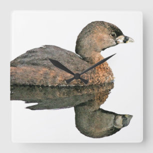 Grebe Bird Wall Clock