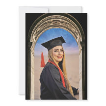 Grecian Arch design with Photo Grad Announcement
