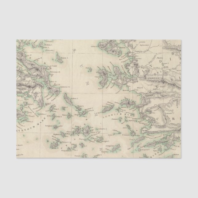 Grecian Archipelago, ancient Tissue Paper (Front)