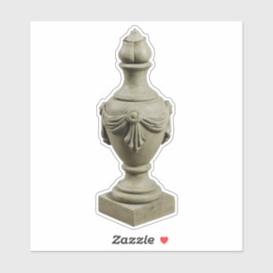 Grecian Stone Finial Urn Sticker